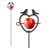 Bird Feeder Heart on a Stick