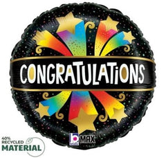 Congratulations Colouful Starburst- 9" Stick Balloon (Copy)