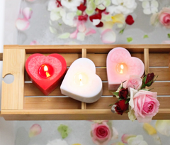 Living Light Heart Candle with Tealights