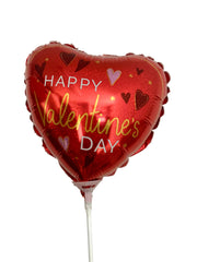 Red Sparkle Heart Valentines Day 9" Balloon