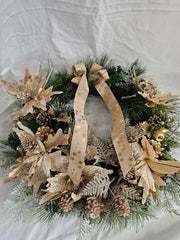 Gold Faux Wreath