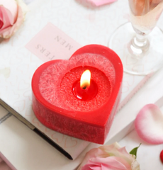 Living Light Heart Candle with Tealights