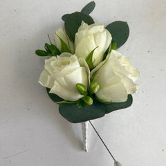 Rose Bud Cluster Buttonhole